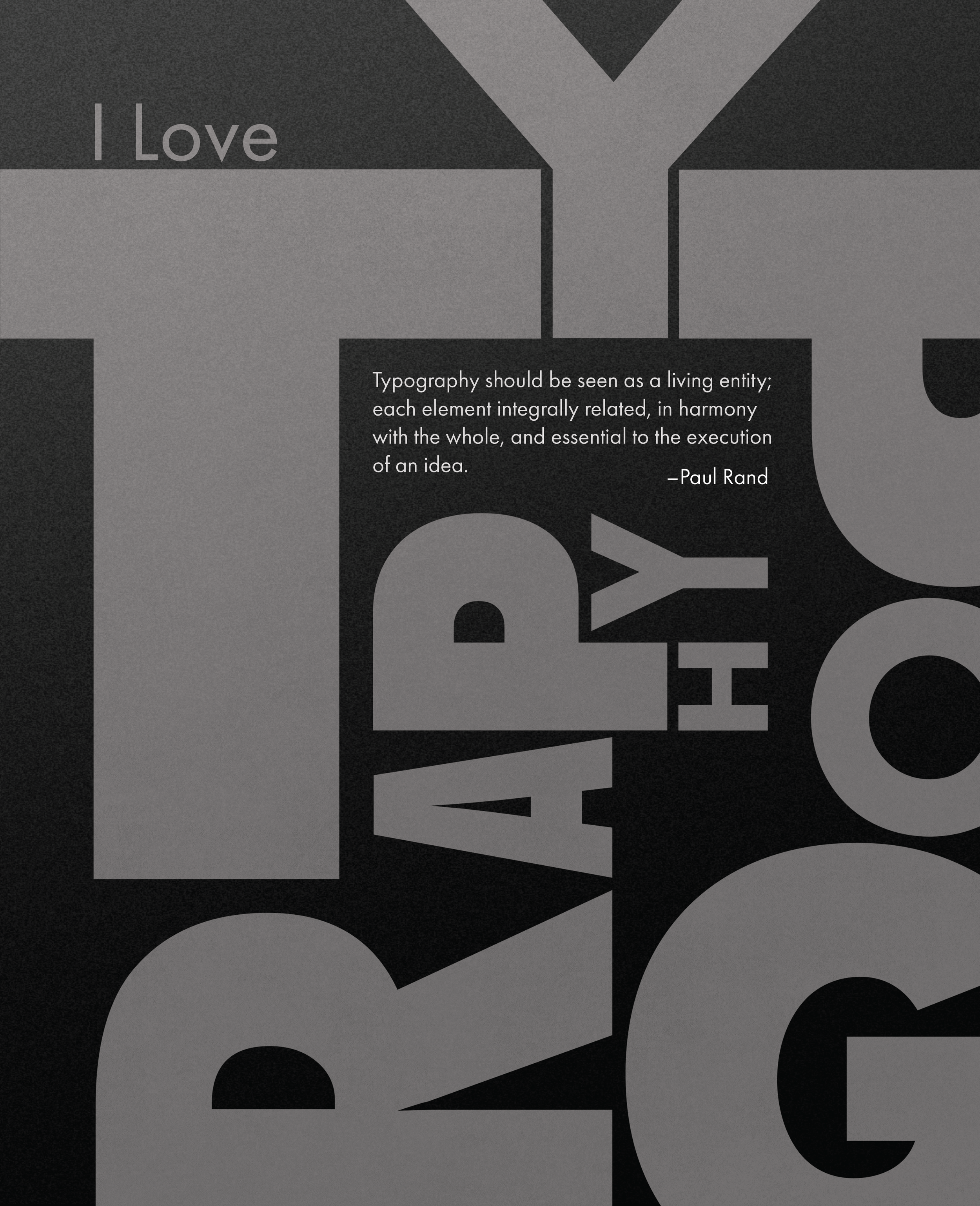 Typographic Posters